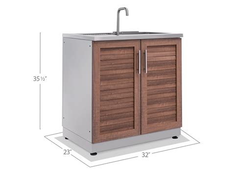 newage outdoor kitchen 18 gauge stainless steel sink cabinet|outdoor kitchen cabinets stainless steel.